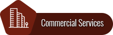 A green and brown background with the word commercial written in white.
